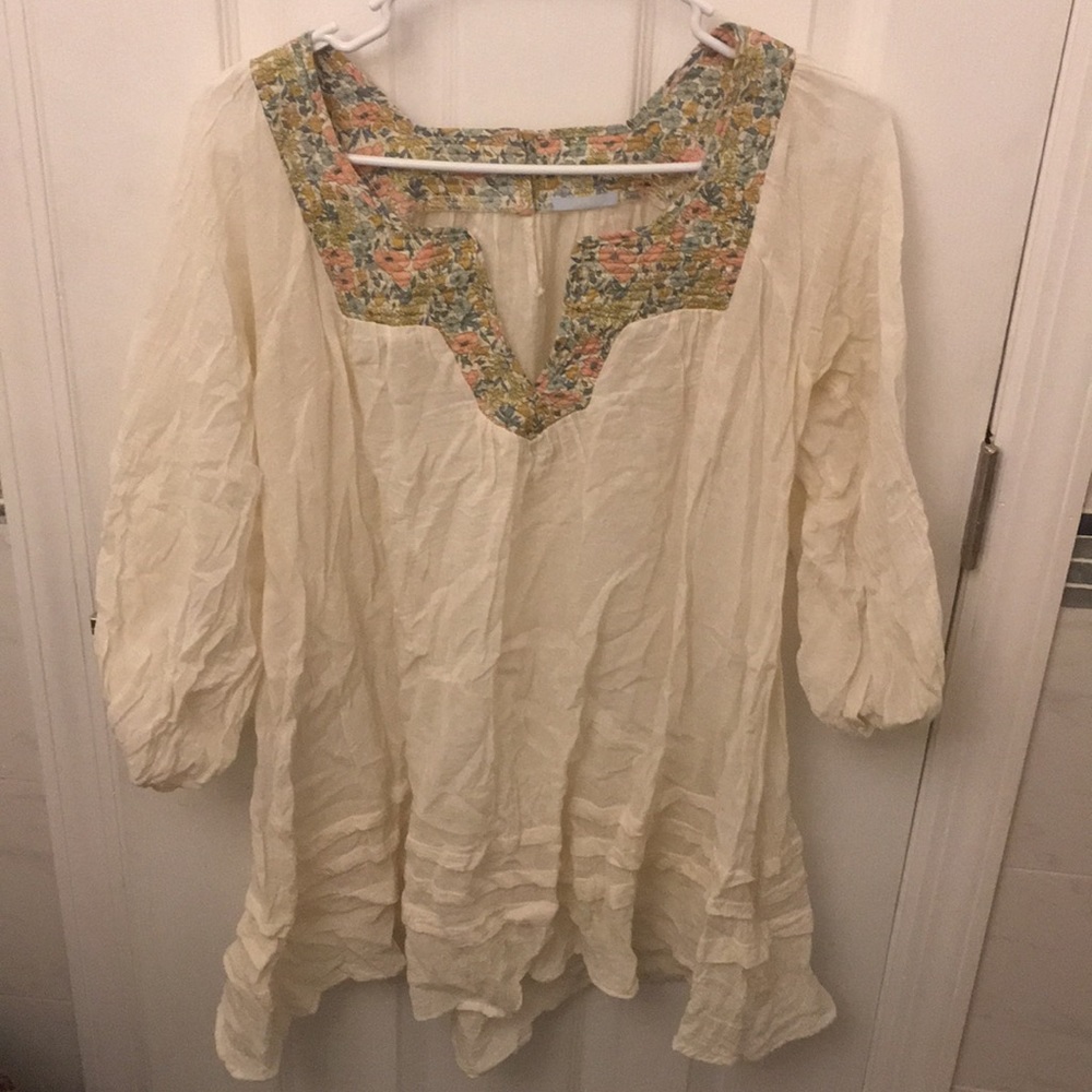 Eberjey Gauze & Liberty Print Coverup Tunic Sz S/M